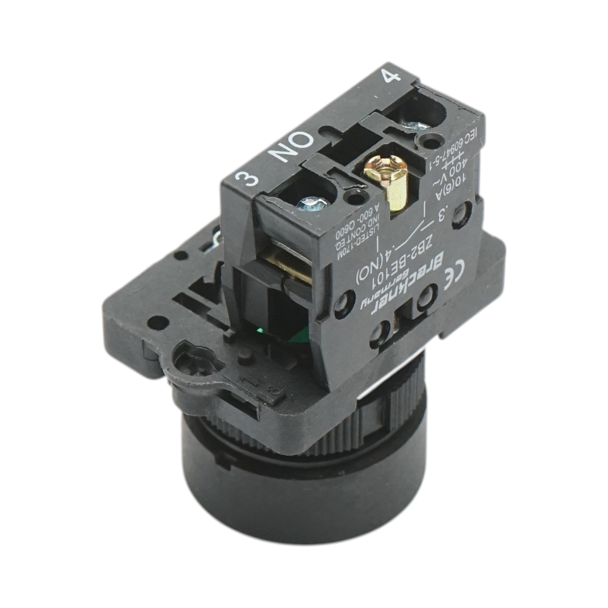 Pulsante START verde con ritorno 1NO, 400V/10A, LAY5 Breckner Germany - immagine 4