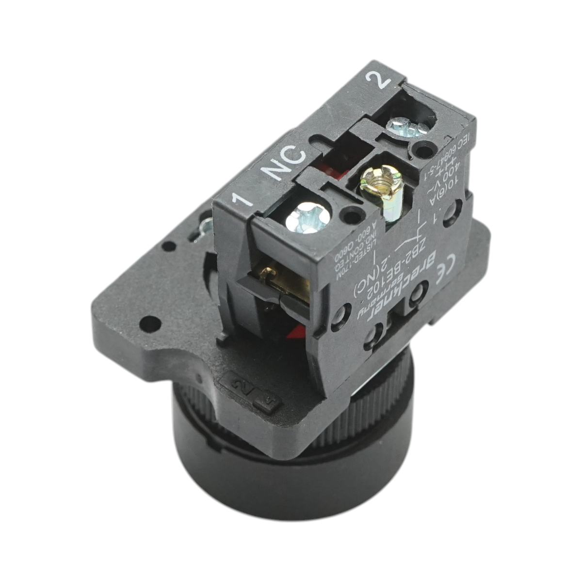 Pulsante STOP rosso con ritorno 1NC, 400V/10A, LAY5 Breckner Germany - immagine 4