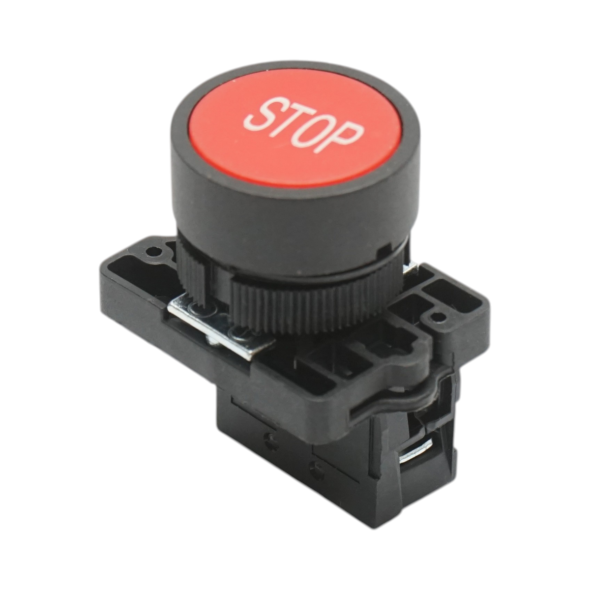 Pulsante STOP rosso con ritorno 1NC, 400V/10A, LAY5 Breckner Germany - immagine 3