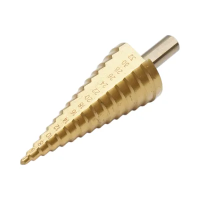 Punta conica a 15 gradini da 4-32 mm in acciaio HSS 4241 per metallo, alluminio, legno, plastica, ottone - immagine 2