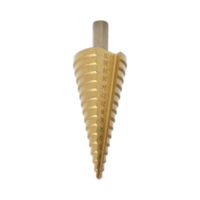 Punta conica a 15 gradini da 4-32 mm in acciaio HSS 4241 per metallo, alluminio, legno, plastica, ottone - immagine 3