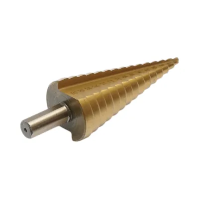 Punta conica a 15 gradini da 4-32 mm in acciaio HSS 4241 per metallo, alluminio, legno, plastica, ottone - immagine 4