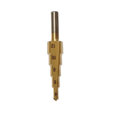 Punta conica Crownman a 5 gradini da 4-12 mm in acciaio HSS 4241 per metallo, alluminio, legno, plastica, ottone - immagine 4