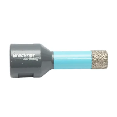 Punta diamantata a corona 12x62mm, filettatura interna M14 per piastrelle in ceramica, marmo e granito Breckner Germany - immagine 2