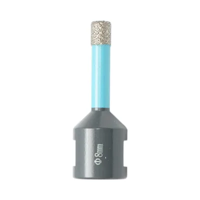 Punta diamantata a corona 8x62mm, filettatura interna M14 per piastrelle in ceramica, marmo e granito Breckner Germany