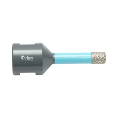 Punta diamantata a corona 8x62mm, filettatura interna M14 per piastrelle in ceramica, marmo e granito Breckner Germany - immagine 2
