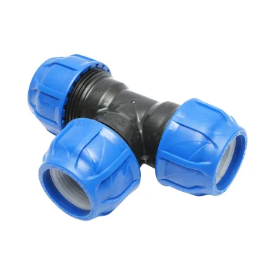 Quadrato a T di compressione uguale D63x63x63mm PN16 PEHD. - immagine 3