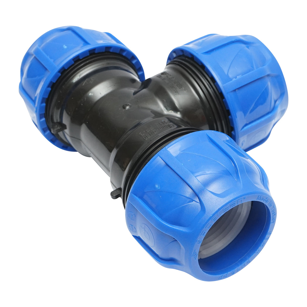 Quadrato a T di compressione uguale D63x63x63mm PN16 PEHD. - immagine 4
