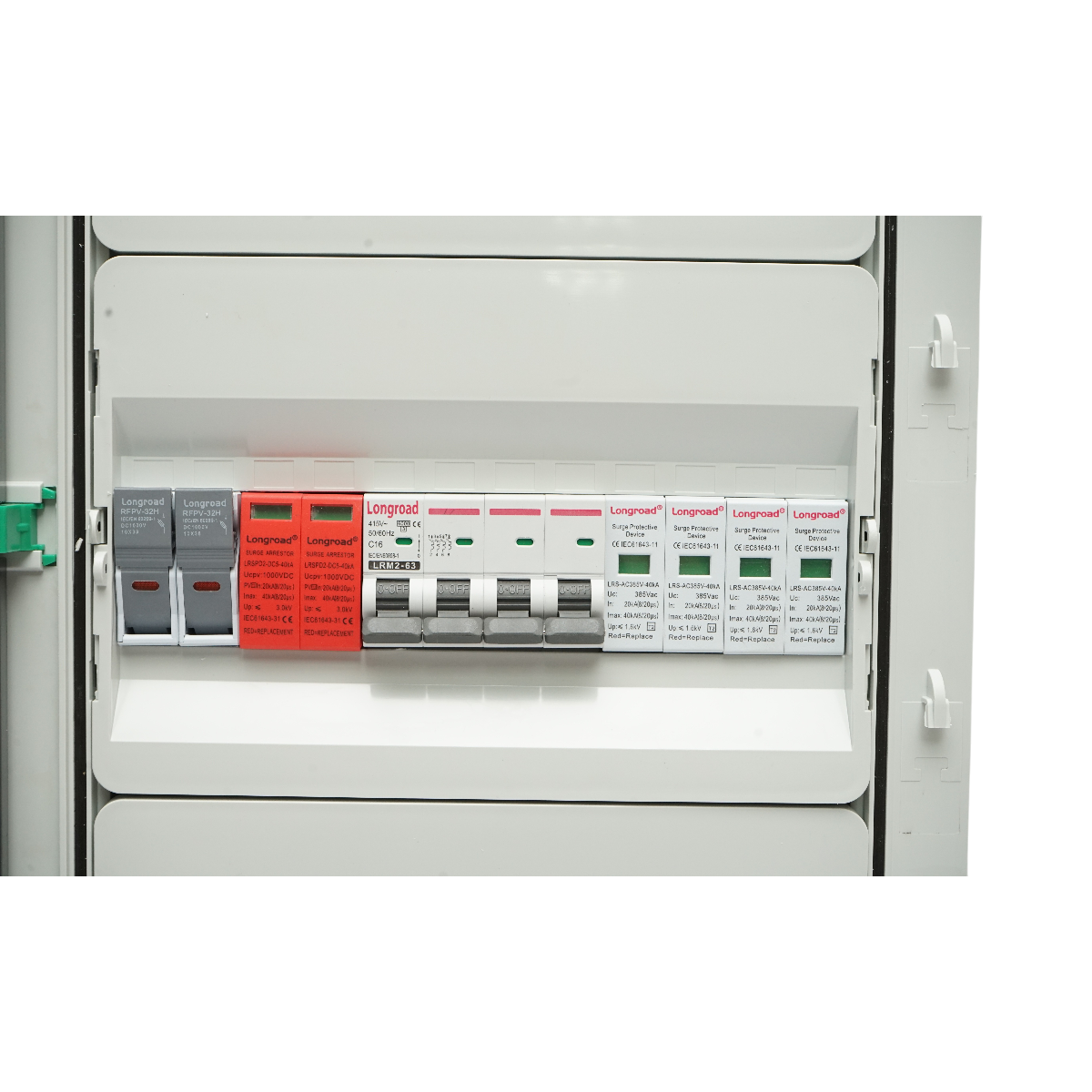 Quadro con fusibile di protezione da 380 V per impianti fotovoltaici DC/AC da 10-20 KW con 4 stringhe - immagine 6