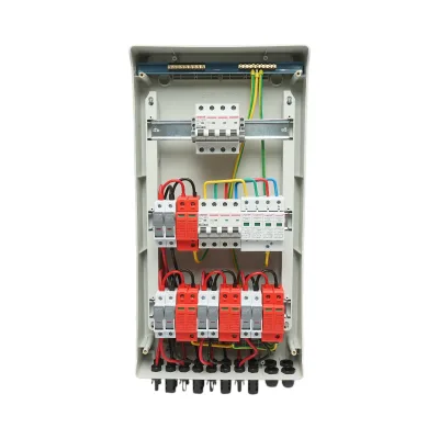 Quadro con fusibile di protezione da 380 V per impianti fotovoltaici DC/AC da 10-20 KW con 4 stringhe - immagine 4