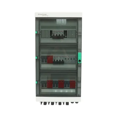 Quadro con fusibile di protezione da 380 V per impianti fotovoltaici DC/AC da 10-20 KW con 4 stringhe - immagine 2