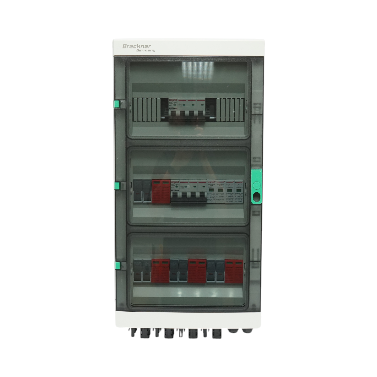 Quadro con fusibile di protezione da 380 V per impianti fotovoltaici DC/AC da 10-20 KW con 4 stringhe - immagine 2