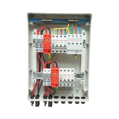 Quadro con fusibile di protezione da 380 V per impianti fotovoltaici DC/AC da 5-10 KW con 2 stringhe - immagine 4