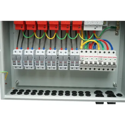 Quadro di protezione con fusibile 380V per impianti fotovoltaici 20-30KW DC/AC con 6 stringhe IP65 - immagine 6