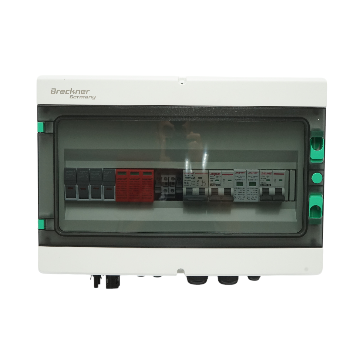 Quadro di protezione DC/AC equipaggiato per sistemi fotovoltaici da 3–5 kW, con protezione per batterie da 125 Ah, per inverter ON/OFF Grid prosumer. - immagine 2
