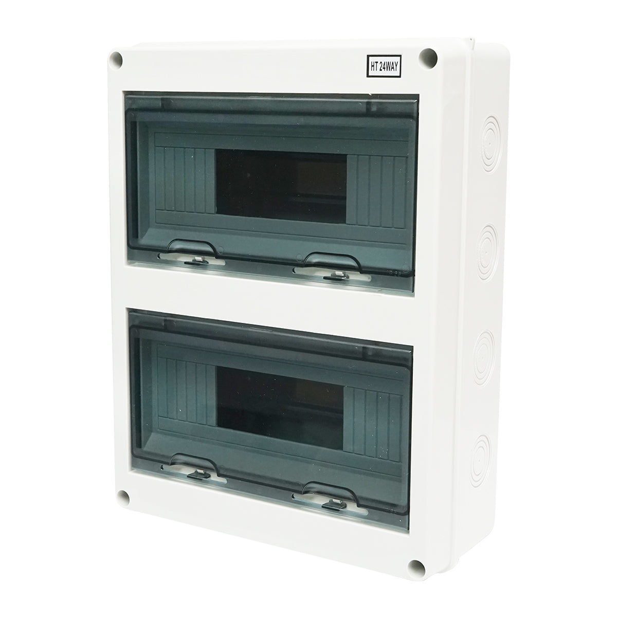 Quadro elettrico da parete, 2 file, 24 moduli, IP65, 420x295x130mm - immagine 2