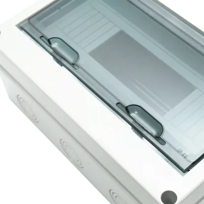 Quadro elettrico da parete, 2 file, 24 moduli, IP65, 420x295x130mm - immagine 6