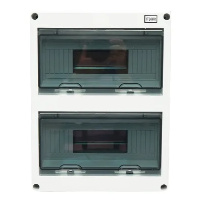 Quadro elettrico da parete, 2 file, 24 moduli, IP65, 420x295x130mm