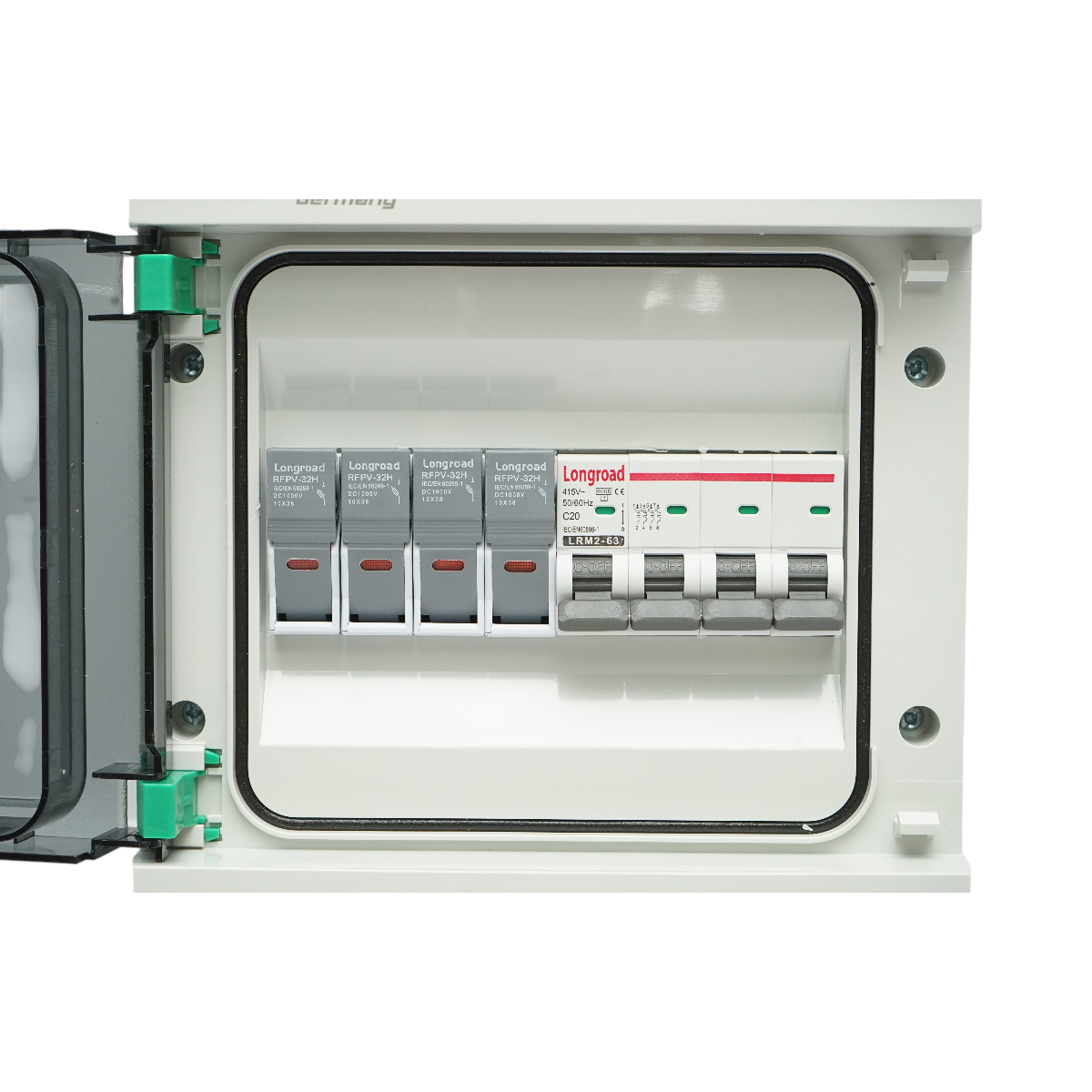 Quadro portafusibili a 8 moduli, dotato di trifase per impianti da 5-10KW Breckner Germany - immagine 3