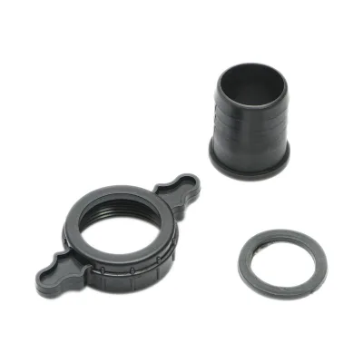 Raccordo  da 1,5 pollici con dado e guarnizione in PVC per tubo di irrigazione acqua con filettatura interna - immagine 2