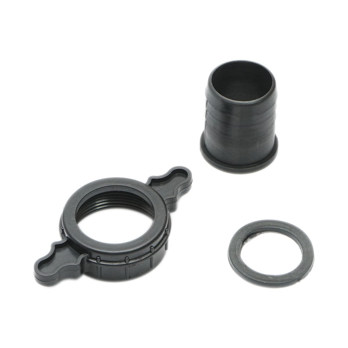 Raccordo  da 1,5 pollici con dado e guarnizione in PVC per tubo di irrigazione acqua con filettatura interna - immagine 2