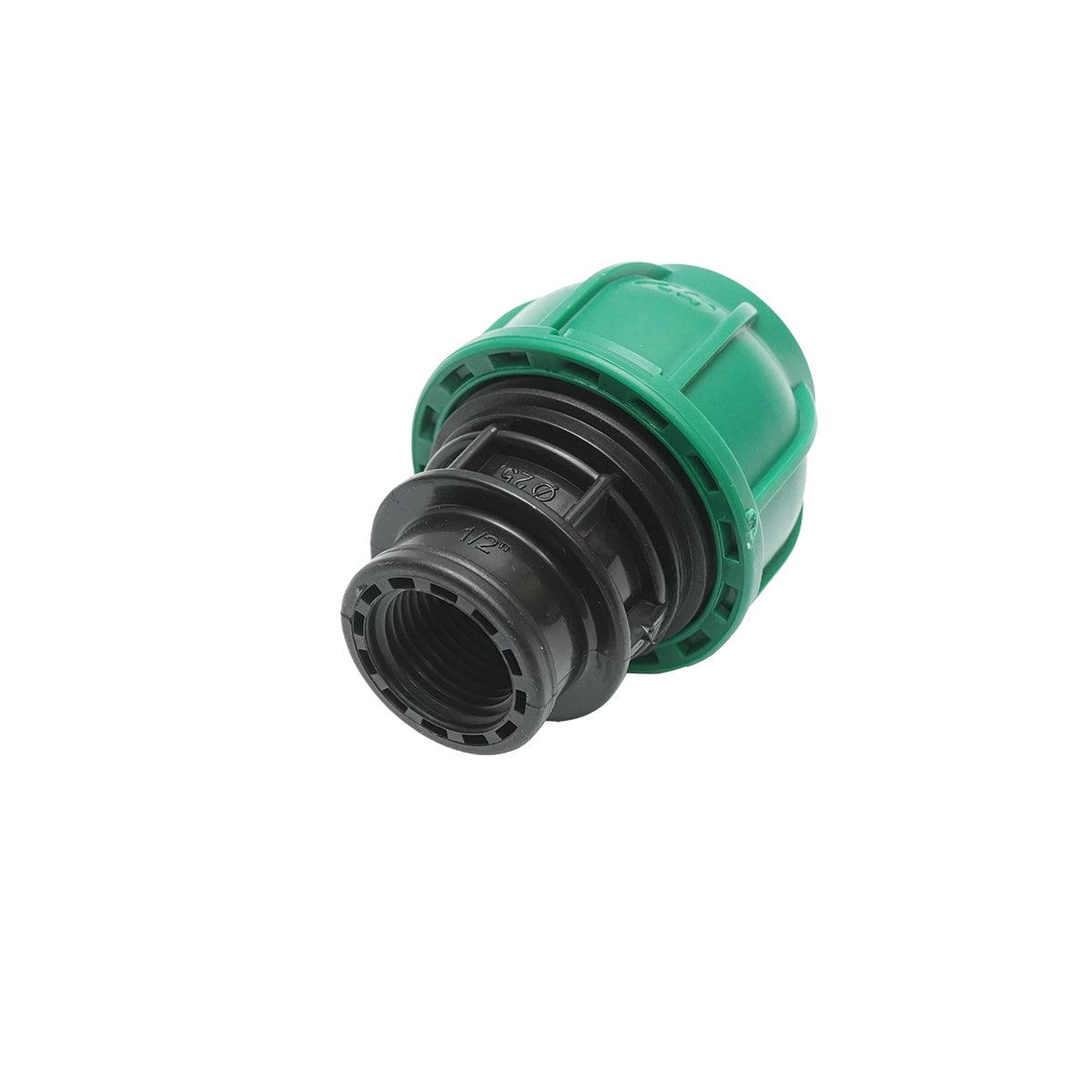 Raccordo a compressione 25mm X 1/2", per sistemi di irrigazione Manicotto Raccordo Tubi Raccordo di giunzione a compressione 25mm X 1/2" per sistemi di irrigazione - immagine 2