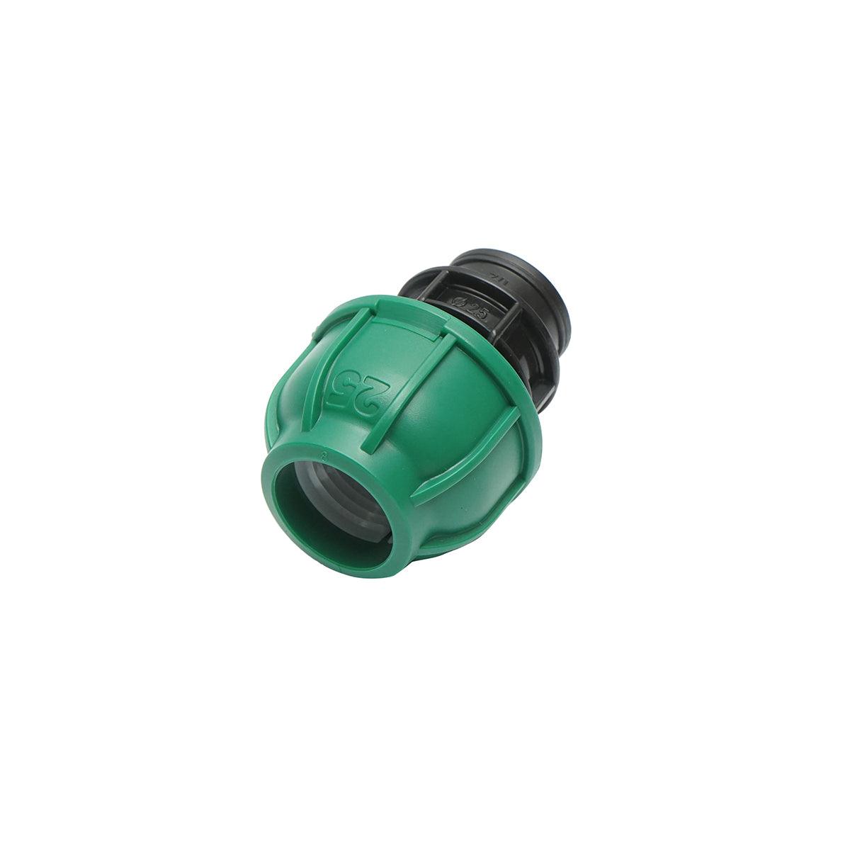 Raccordo a compressione 25mm X 1/2", per sistemi di irrigazione Manicotto Raccordo Tubi Raccordo di giunzione a compressione 25mm X 1/2" per sistemi di irrigazione - immagine 3