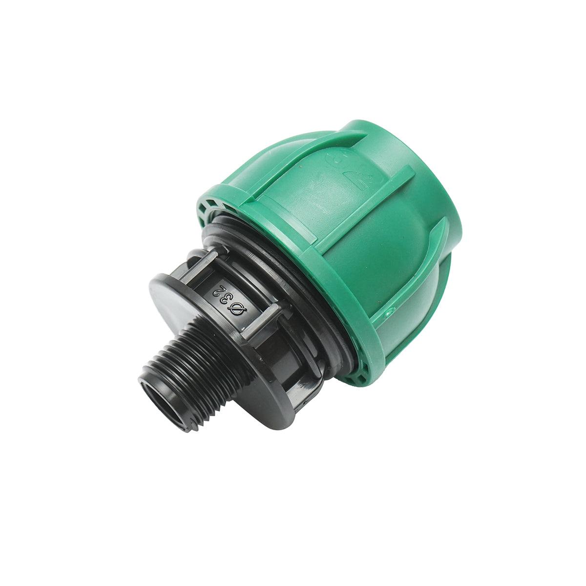 Raccordo a compressione 32mm X 1/2", per sistemi di irrigazione Manicotto Raccordo Tubi Raccordo di giunzione a compressione 32mm X 1/2" per sistemi di irrigazione - immagine 2