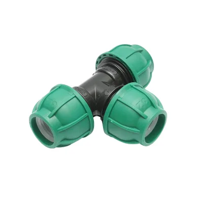Raccordo a Compressione a "T" 32mm X 32mm X 32mm per sistemi irrigazione Raccordo/Manicotto/Connettore Giunto a T per tubo irigazione - immagine 3