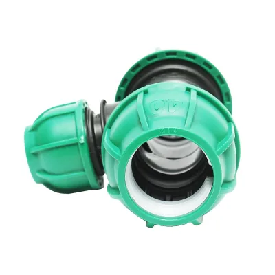 Raccordo a Compressione a "T" 40mm X 25mm X 40mm per sistemi irrigazione Raccordo/Manicotto/Connettore Giunto a T per tubo irigazione - immagine 3