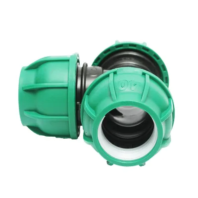 Raccordo a Compressione a "T" 40mm X 40mm X 40mm per sistemi irrigazione Raccordo/Manicotto/Connettore Giunto a T per tubo irigazione - immagine 3