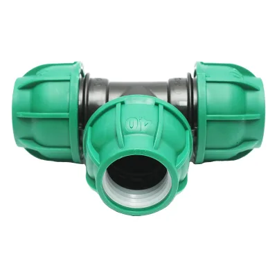 Raccordo a Compressione a "T" 40mm X 40mm X 40mm per sistemi irrigazione Raccordo/Manicotto/Connettore Giunto a T per tubo irigazione - immagine 2