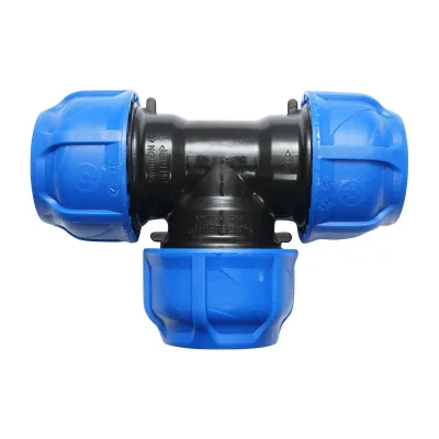 Raccordo a Compressione a "T" 50mm X 50mm X 50mm per sistemi irrigazione Raccordo/Manicotto/Connettore Giunto a T per tubo irigazione - immagine 2