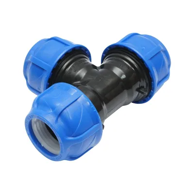 Raccordo a Compressione a "T" 50mm X 50mm X 50mm per sistemi irrigazione Raccordo/Manicotto/Connettore Giunto a T per tubo irigazione - immagine 3