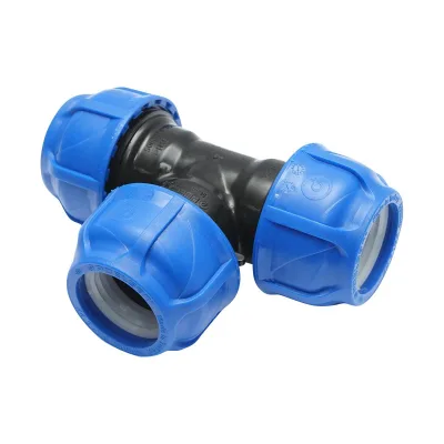 Raccordo a Compressione a "T" 50mm X 50mm X 50mm per sistemi irrigazione Raccordo/Manicotto/Connettore Giunto a T per tubo irigazione - immagine 4