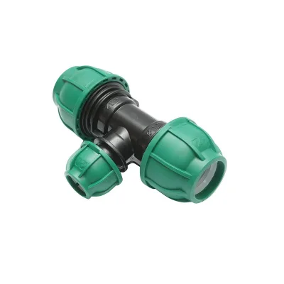 Raccordo a Compressione a "T" PN16-32mm X 20mm X 32mm per sistemi irrigazione Raccordo/Manicotto/Connettore Giunto a T per tubo irigazione - immagine 3