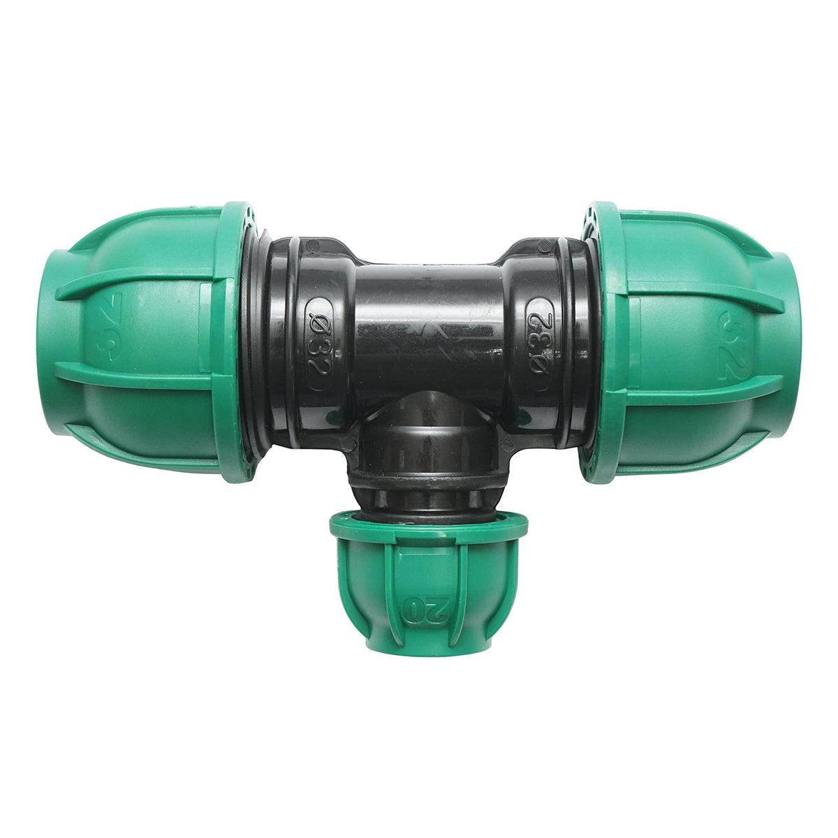 Raccordo a Compressione a "T" PN16-32mm X 20mm X 32mm per sistemi irrigazione Raccordo/Manicotto/Connettore Giunto a T per tubo irigazione
