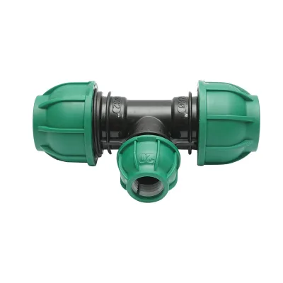Raccordo a Compressione a "T" PN16-32mm X 20mm X 32mm per sistemi irrigazione Raccordo/Manicotto/Connettore Giunto a T per tubo irigazione - immagine 2