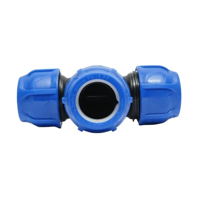 Raccordo a Compressione a "T" PN16-40X40X40mm per sistemi irrigazione Raccordo/Manicotto/Connettore a T per tubo irigazione - immagine 2
