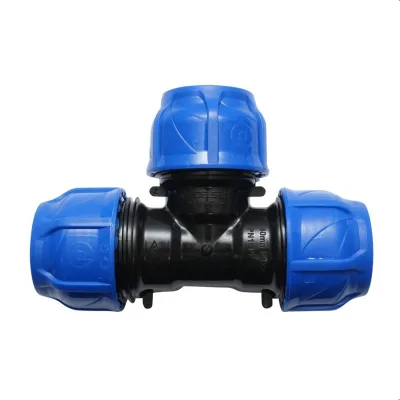 Raccordo a Compressione a "T" PN16-40X40X40mm per sistemi irrigazione Raccordo/Manicotto/Connettore a T per tubo irigazione