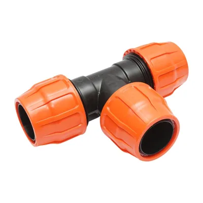 Raccordo a Compressione a "T" PN6-3" X 3" X 3" per sistemi irrigazione Layflat Raccordo/Manicotto/Connettore Giunto a T per tubo irigazione - immagine 4