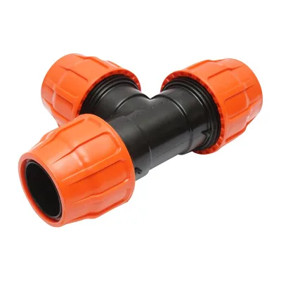 Raccordo a Compressione a "T" PN6-3" X 3" X 3" per sistemi irrigazione Layflat Raccordo/Manicotto/Connettore Giunto a T per tubo irigazione - immagine 3