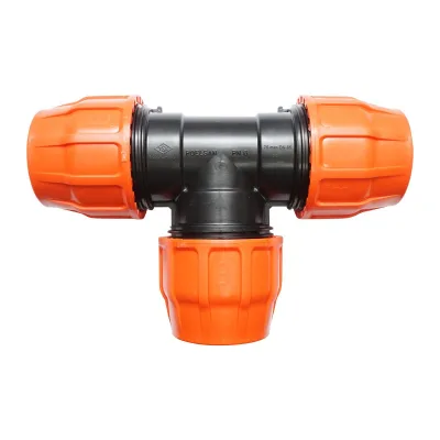 Raccordo a Compressione a "T" PN6-3" X 3" X 3" per sistemi irrigazione Layflat Raccordo/Manicotto/Connettore Giunto a T per tubo irigazione - immagine 2