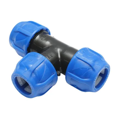 Raccordo a Compressione a T PN16-25X25X25mm per sistemi irrigazione Raccordo/Manicotto/Connettore a T per tubo irigazione - immagine 3