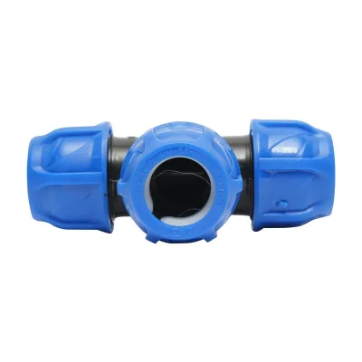 Raccordo a Compressione a T PN16-25X25X25mm per sistemi irrigazione Raccordo/Manicotto/Connettore a T per tubo irigazione - immagine 2