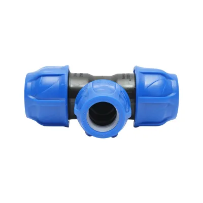 Raccordo a Compressione a T PN16-32X25X32mm per sistemi irrigazione Raccordo/Manicotto/Connettore a T per tubo irigazione - immagine 2