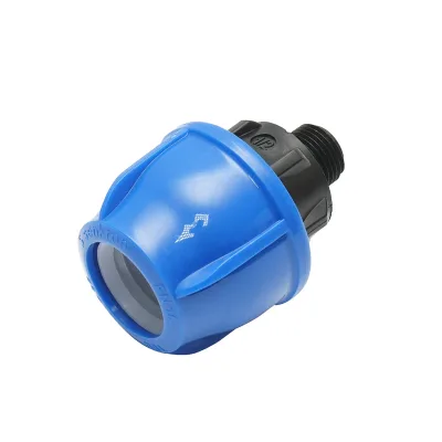 Raccordo a compressione con filettatura esterna D32mmx1/2 pollice, PN16 per sistemi di irrigazione - immagine 3