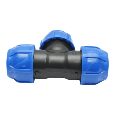 Raccordo a T a compressione 32x32x32mm max 16bar Raccordo Tubi PEHD - immagine 4