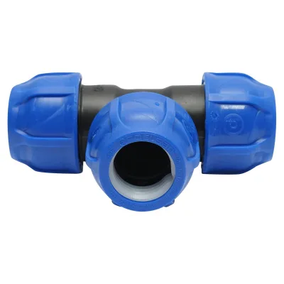 Raccordo a T a compressione 32x32x32mm max 16bar Raccordo Tubi PEHD - immagine 2