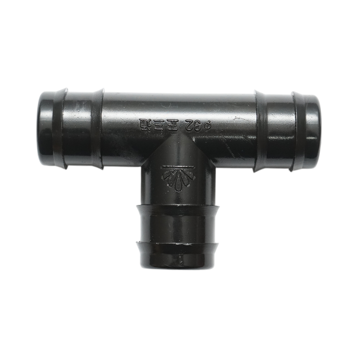 Raccordo a T con attacco uguale per tubo di irrigazione, 32x32x32 mm, per sistemi di irrigazione.